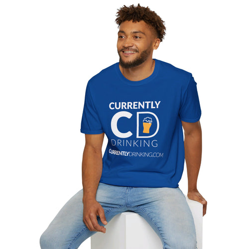 Currently Drinking Pint On Front Unisex Softstyle T-Shirt