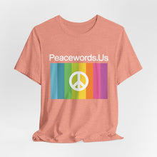 Load image into Gallery viewer, Peacewords Unisex Jersey Short Sleeve Tee - Creative Media Commerce