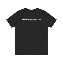 Load image into Gallery viewer, Peacewords Unisex Jersey Short Sleeve Tee - Creative Media Commerce