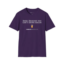 Load image into Gallery viewer, Can&#39;t Drink Bacon - Currently Drinking Unisex Softstyle T-Shirt - Creative Media Commerce
