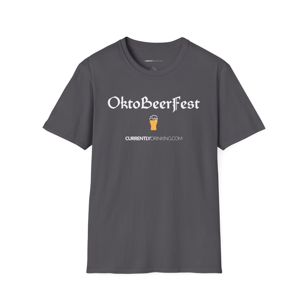 OktoBeerFest - Currently Drinking Unisex Softstyle T-Shirt - Creative Media Commerce