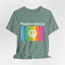 Load image into Gallery viewer, Peacewords Unisex Jersey Short Sleeve Tee - Creative Media Commerce