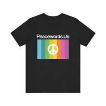 Load image into Gallery viewer, Peacewords Unisex Jersey Short Sleeve Tee - Creative Media Commerce