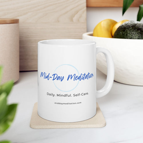 Mid-Day Meditation Ceramic Mug, (11oz, 15oz) - Creative Media Commerce