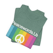 Load image into Gallery viewer, Peacewords Unisex Jersey Short Sleeve Tee - Creative Media Commerce