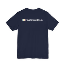 Load image into Gallery viewer, Peacewords Unisex Jersey Short Sleeve Tee - Creative Media Commerce