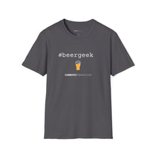 Load image into Gallery viewer, #beergeek Currently Drinking Unisex Softstyle T-Shirt w/QR Code