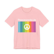 Load image into Gallery viewer, Peacewords Unisex Jersey Short Sleeve Tee - Creative Media Commerce