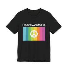 Load image into Gallery viewer, Peacewords Unisex Jersey Short Sleeve Tee - Creative Media Commerce