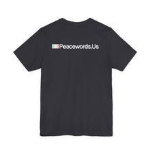 Load image into Gallery viewer, Peacewords Unisex Jersey Short Sleeve Tee - Creative Media Commerce