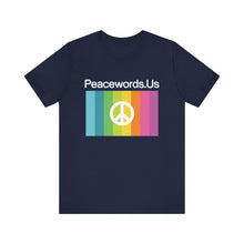 Load image into Gallery viewer, Peacewords Unisex Jersey Short Sleeve Tee - Creative Media Commerce