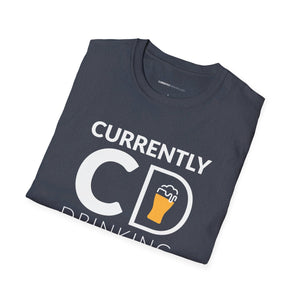 Currently Drinking Pint On Front Unisex Softstyle T-Shirt - Creative Media Commerce