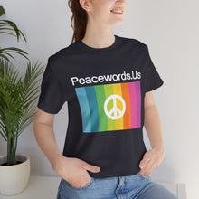 Load image into Gallery viewer, Peacewords Unisex Jersey Short Sleeve Tee - Creative Media Commerce