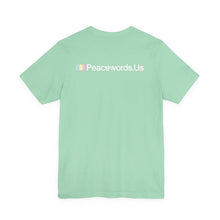 Load image into Gallery viewer, Peacewords Unisex Jersey Short Sleeve Tee - Creative Media Commerce