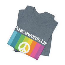 Load image into Gallery viewer, Peacewords Unisex Jersey Short Sleeve Tee - Creative Media Commerce