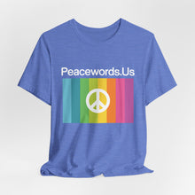 Load image into Gallery viewer, Peacewords Unisex Jersey Short Sleeve Tee - Creative Media Commerce