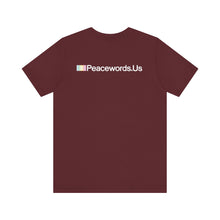 Load image into Gallery viewer, Peacewords Unisex Jersey Short Sleeve Tee - Creative Media Commerce
