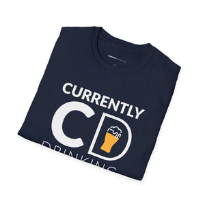 Currently Drinking Pint On Front Unisex Softstyle T-Shirt - Creative Media Commerce