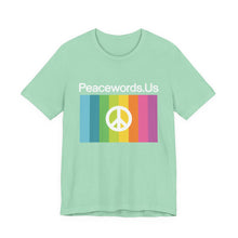 Load image into Gallery viewer, Peacewords Unisex Jersey Short Sleeve Tee - Creative Media Commerce