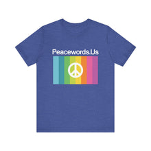 Load image into Gallery viewer, Peacewords Unisex Jersey Short Sleeve Tee - Creative Media Commerce