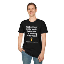 Load image into Gallery viewer, Best Beer In The World Currently Drinking Unisex Softstyle T-Shirt