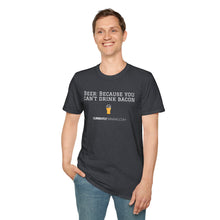 Load image into Gallery viewer, Can&#39;t Drink Bacon - Currently Drinking Unisex Softstyle T-Shirt - Creative Media Commerce