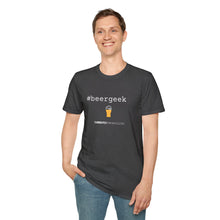Load image into Gallery viewer, #beergeek Currently Drinking Unisex Softstyle T-Shirt w/QR Code