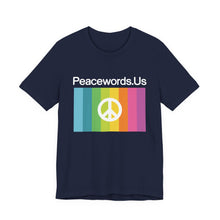 Load image into Gallery viewer, Peacewords Unisex Jersey Short Sleeve Tee - Creative Media Commerce