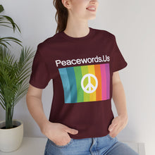 Load image into Gallery viewer, Peacewords Unisex Jersey Short Sleeve Tee - Creative Media Commerce