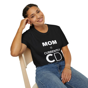Mom Currently Drinking Unisex Softstyle T-Shirt - Creative Media Commerce