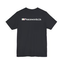 Load image into Gallery viewer, Peacewords Unisex Jersey Short Sleeve Tee - Creative Media Commerce