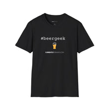 Load image into Gallery viewer, #beergeek Currently Drinking Unisex Softstyle T-Shirt w/QR Code
