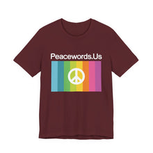Load image into Gallery viewer, Peacewords Unisex Jersey Short Sleeve Tee - Creative Media Commerce