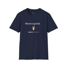 Load image into Gallery viewer, #beergeek Currently Drinking Unisex Softstyle T-Shirt w/QR Code