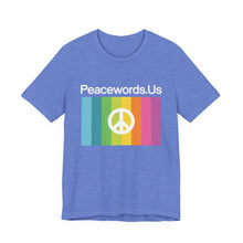 Load image into Gallery viewer, Peacewords Unisex Jersey Short Sleeve Tee - Creative Media Commerce