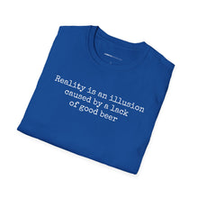 Load image into Gallery viewer, Reality Is An Illusion - Currently Drinking Unisex Softstyle T-Shirt - Creative Media Commerce