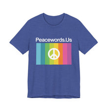 Load image into Gallery viewer, Peacewords Unisex Jersey Short Sleeve Tee - Creative Media Commerce
