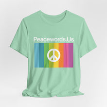 Load image into Gallery viewer, Peacewords Unisex Jersey Short Sleeve Tee - Creative Media Commerce