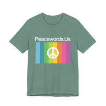 Load image into Gallery viewer, Peacewords Unisex Jersey Short Sleeve Tee - Creative Media Commerce