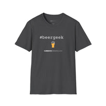 Load image into Gallery viewer, #beergeek Currently Drinking Unisex Softstyle T-Shirt w/QR Code