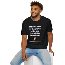 Load image into Gallery viewer, Best Beer In The World Currently Drinking Unisex Softstyle T-Shirt