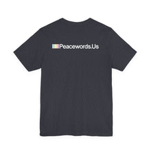 Load image into Gallery viewer, Peacewords Unisex Jersey Short Sleeve Tee - Creative Media Commerce