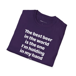 Best Beer In The World Currently Drinking Unisex Softstyle T-Shirt