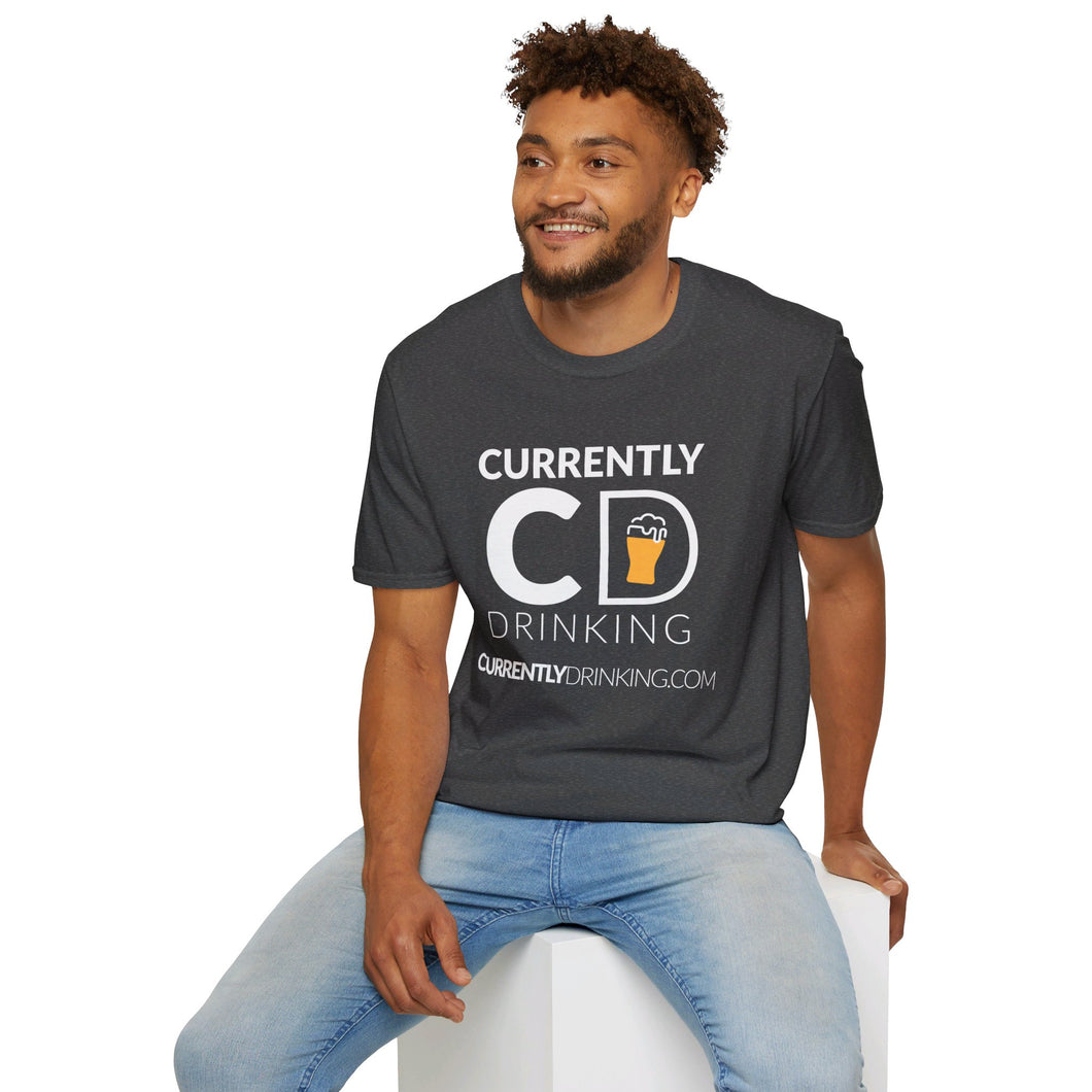 Currently Drinking Pint On Front Unisex Softstyle T-Shirt - Creative Media Commerce