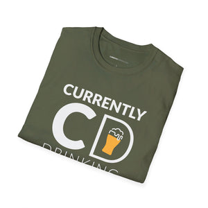 Currently Drinking Pint On Front Unisex Softstyle T-Shirt - Creative Media Commerce