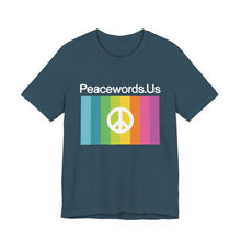 Load image into Gallery viewer, Peacewords Unisex Jersey Short Sleeve Tee - Creative Media Commerce