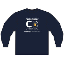 Load image into Gallery viewer, Currently Drinking Long Sleeve Tee — Logo Beer Glass Design