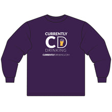 Load image into Gallery viewer, Currently Drinking Long Sleeve Tee — Logo Beer Glass Design