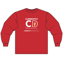 Load image into Gallery viewer, Currently Drinking Long Sleeve Tee — Logo Beer Glass Design