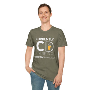 Currently Drinking Pint On Front Unisex Softstyle T-Shirt - Creative Media Commerce